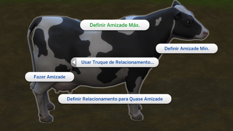 Use cheats para colocar o nível de amizade no máximo com os animais do The Sims 4 — Foto: Reprodução/Tais Carvalho