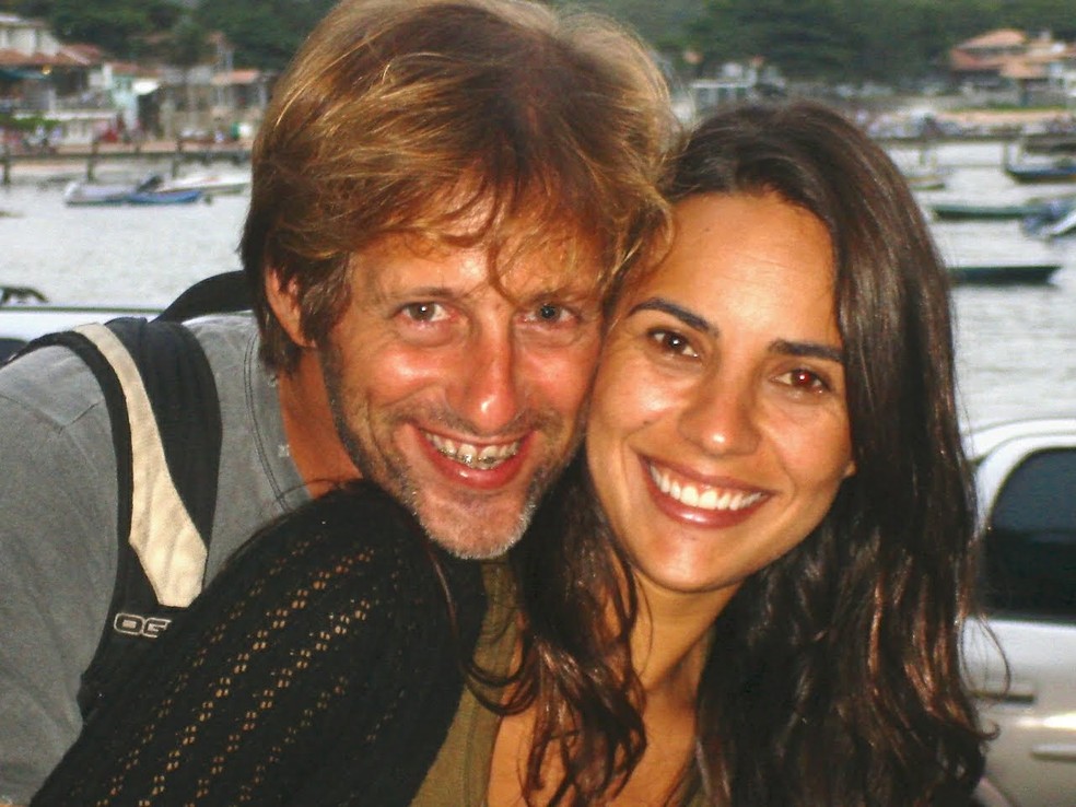 Paulo Maurício, pai de Bruna, e a esposa, Luciana Furlan — Foto: Arquivo pessoal