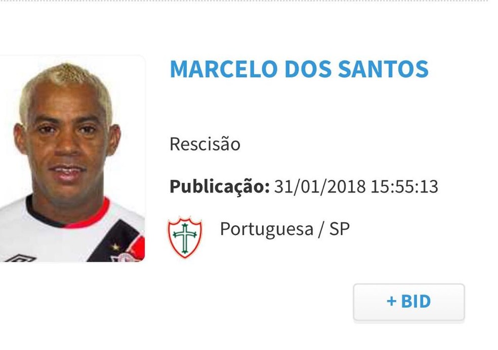 Marcelinho Paraíba tem rescisão publicada no BID (Foto: Divulgação/CBF)