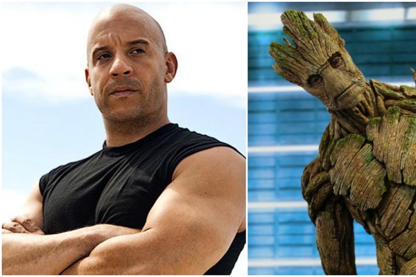 Vin Diesel e Groot (Foto: Divulgação)