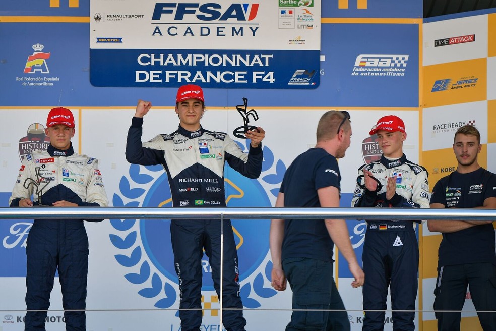 Caio Collet conquistou sete vitórias e o título da F4 francesa em 2018 — Foto: Philippe Kalmès