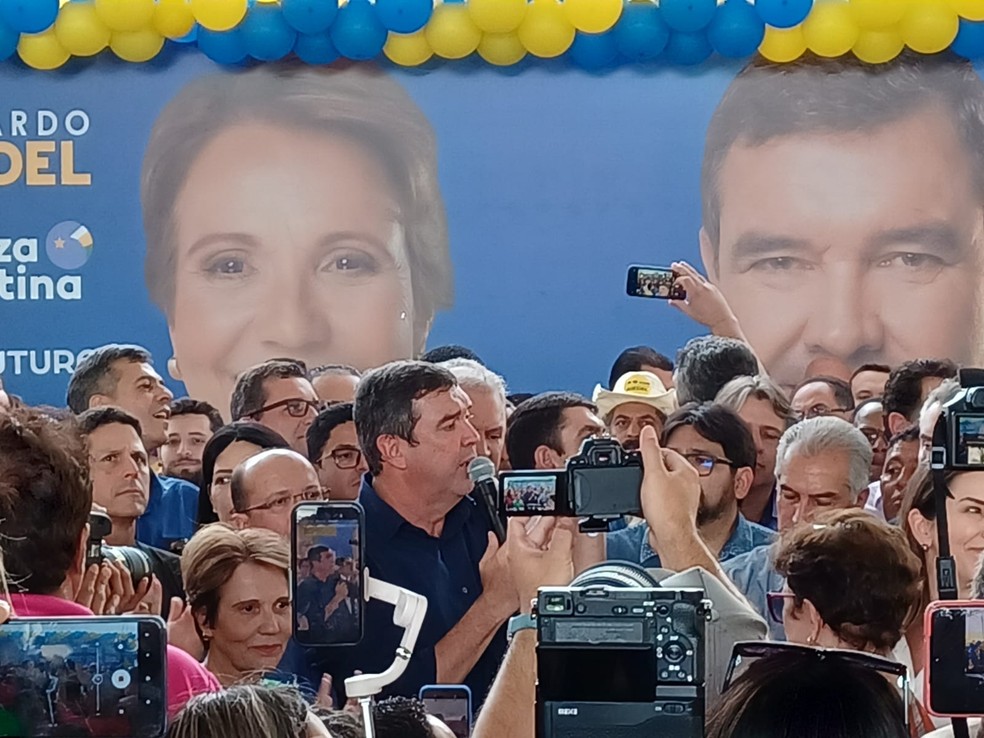 Eduardo Riedel é candidato ao governo de Mato Grosso do Sul pelo PSDB — Foto: Anderson Viegas/ g1MS 