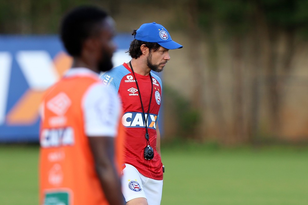 Como treindaor, Preto Casagrande comandou o Bahia em quatro partidas (Foto: Felipe Oliveira/Divulgação/EC Bahia)