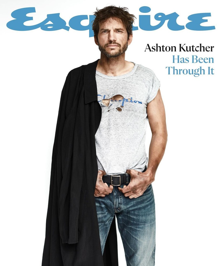 Ashton Kutcher na capa da revista Esquire