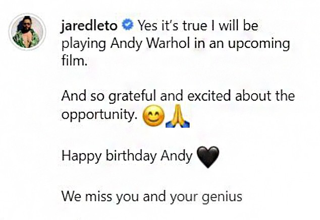 Jared Leto (Foto: Instagram)