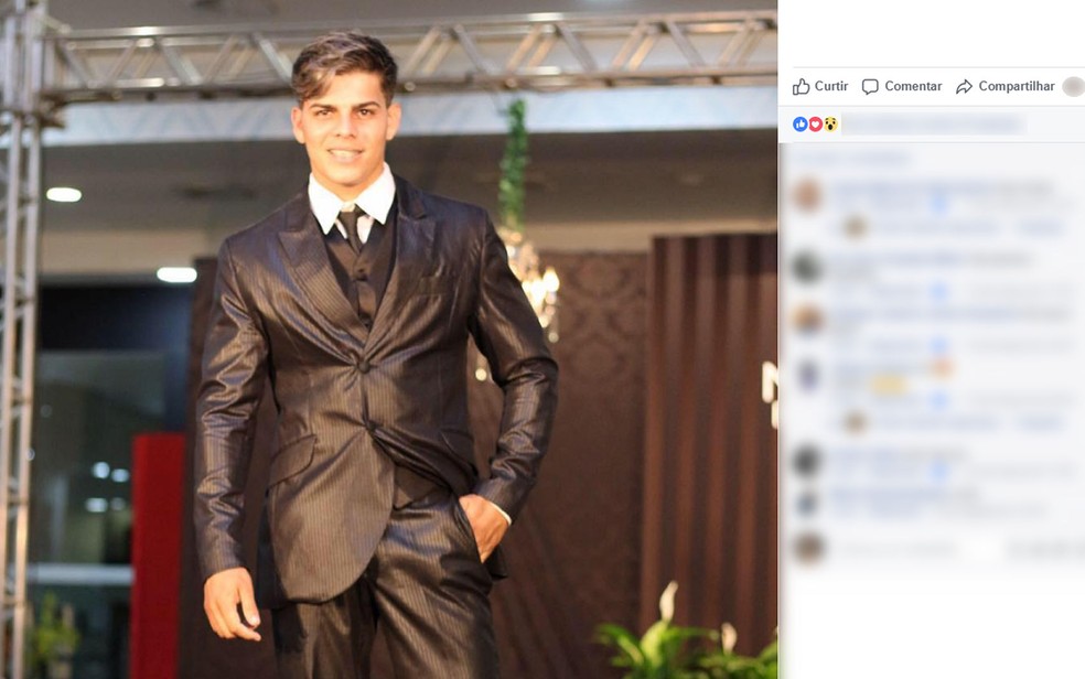 Willian Santos de Oliveira era candidato a mister em MT — Foto: Facebook/Reprodução