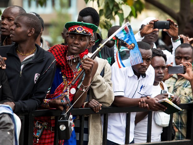 Visita do presidente dos EUA ao Quênia gera diversas homenagens (Foto: AFP PHOTO / IVAN LIEMAN)