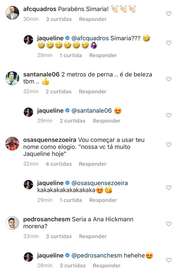 Jaqueline Carvalho ganha elogios em fotos (Foto: Reprodução/Instagram )