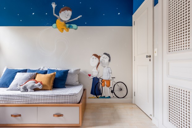170 m² com muitas cores para um lar com criança pequena (Foto: Luiza Schreier @luizaschreier.archphoto)