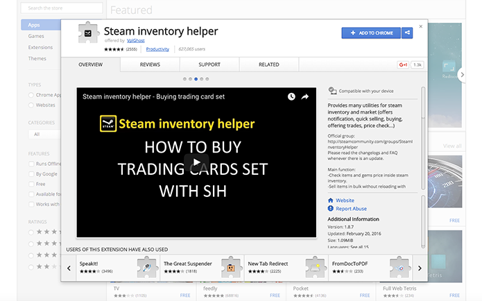 Como instalar e usar o Steam Inventory Helper (Foto: Reprodução/Murilo Molina)