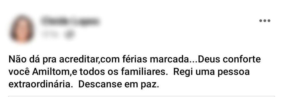 Servidora morre atingida por raio em RO e a amigos lamentam nas redes sociais  — Foto: Redes Sociais/Reprodução