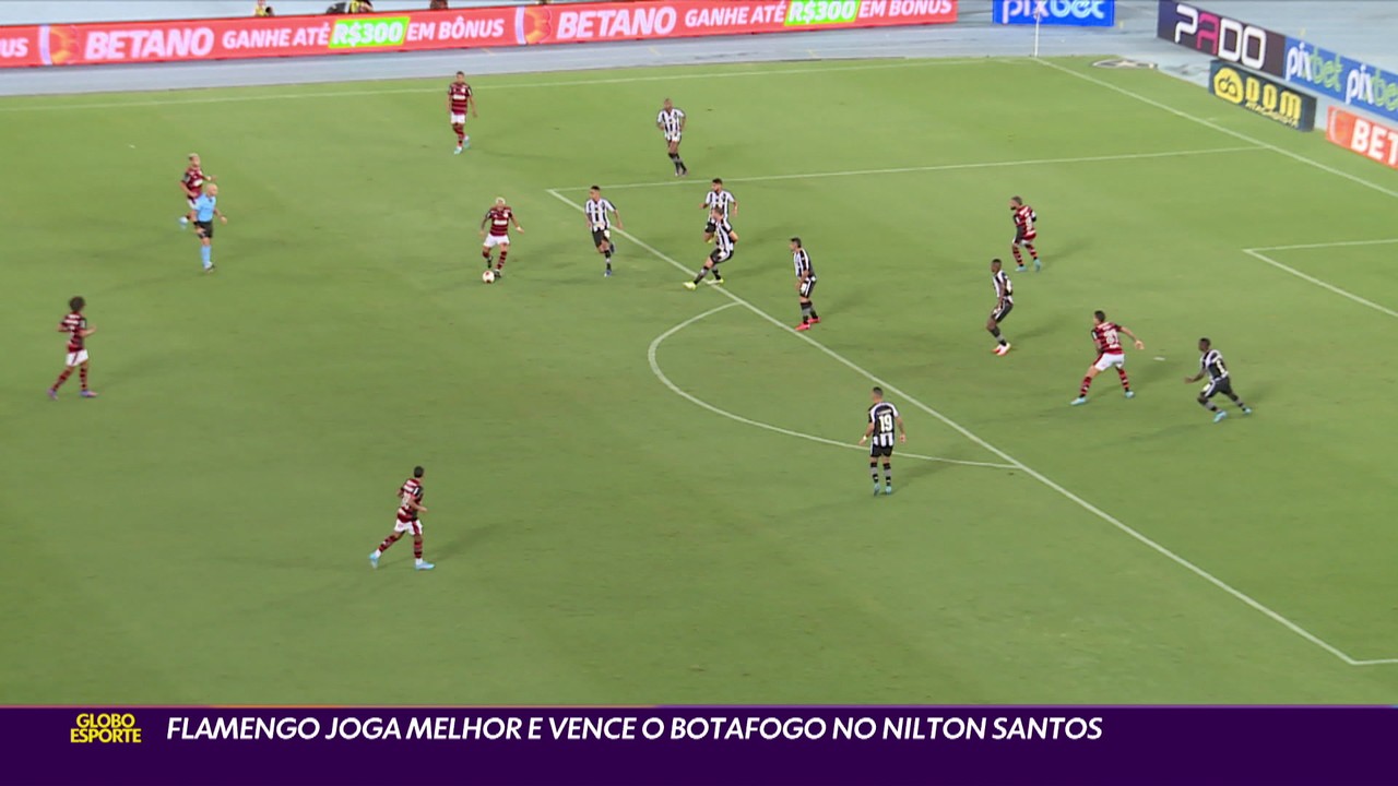 Flamengo joga melhor e vence o Botafogo no Nilton Santos