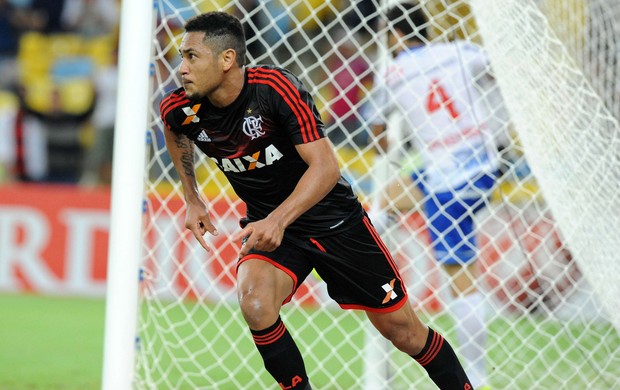 Hernane gol Flamengo x Bahia (Foto: Alexandre Vidal / Flaimagem)