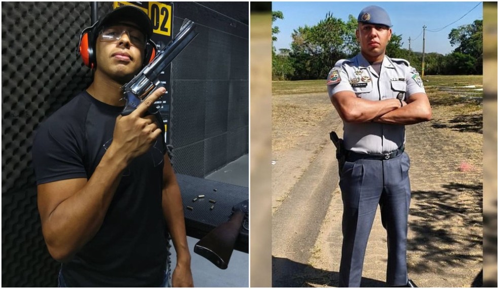 O policial militar Henrique Otávio Oliveira Velozo, que é acusado de atirar e matar o lutador Leandro Lo em SP. — Foto: Reprodução/Redes Sociais 