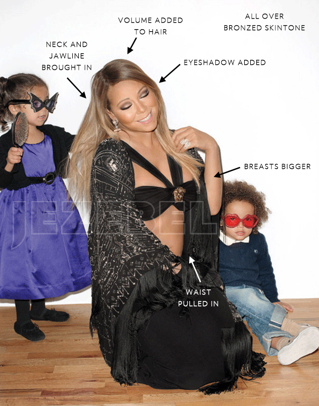 Mariah Carey e os filhos, Moroccan e Monroe (Foto: Reprodução)