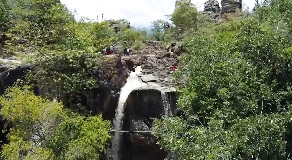 Cachoeira das Arraias — Foto: Reprodução /TV Clube