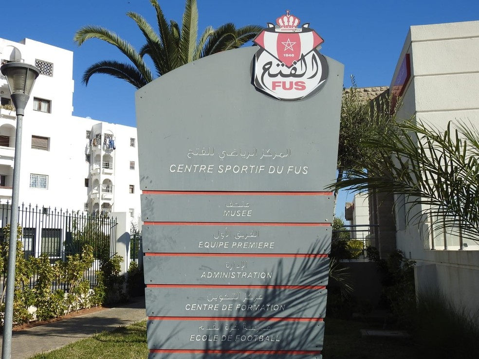 CT do FUS Rabat, onde Flamengo treinar&aacute; para o Mundial  &mdash; Foto: Fred Gomes/ge