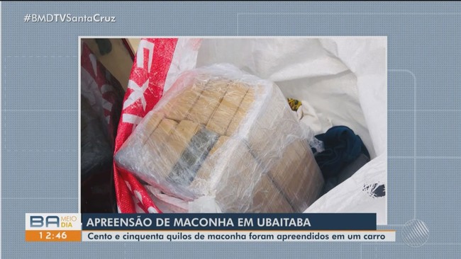 Polícia Militar apreende 150 quilos de maconha em Ubaitaba