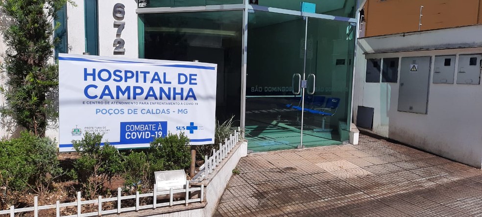 Hospital de Campanha começou a funcionar em agosto do ano passado em Poços de Caldas (MG) — Foto: João Daniel Alves/EPTV