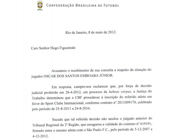 São Paulo envia ofício à CBF e busca fim do limite de estrangeiros