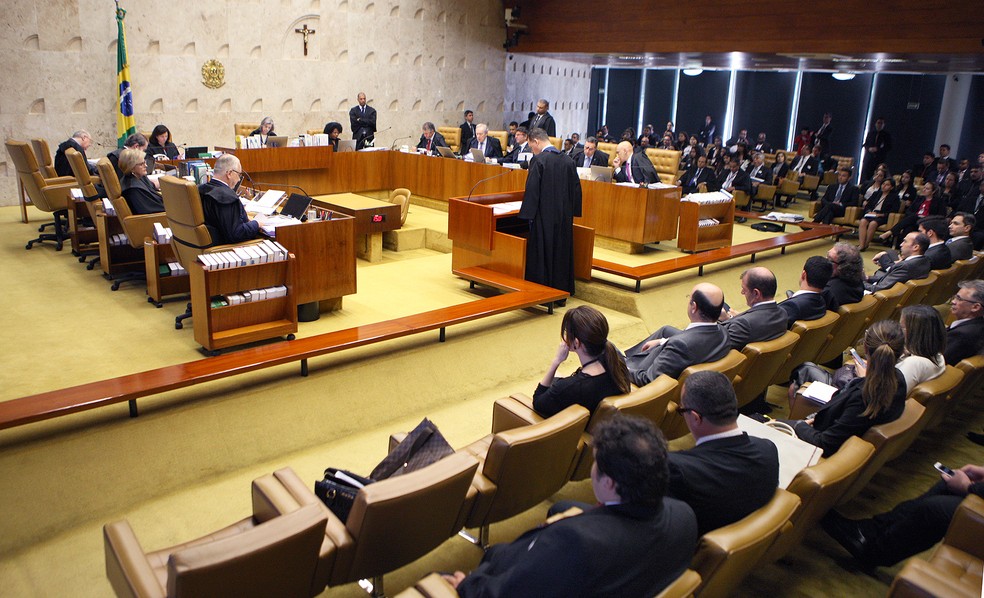 Sessão do STF realizada nesta quarta-feira (11) (Foto: Nelson Jr./STF)