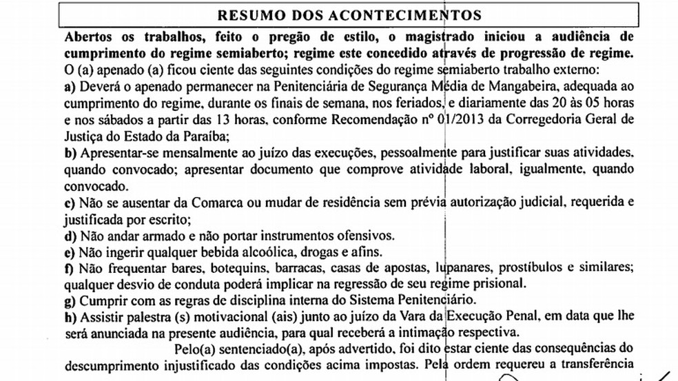 Audiência de Diego Rego aconteceu na quinta-feira (12), em João Pessoa (Foto: Reprodução/TJPB)