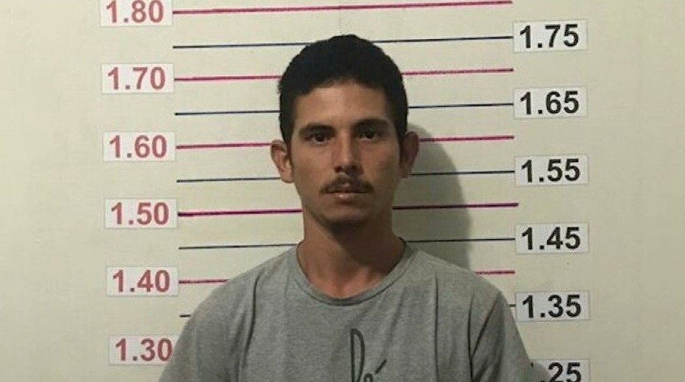 Railson Brandão Dias foi preso após confessar ter assassinado Arinaldo Silva que estava desaparecido desde agosto.  — Foto: Reprodução/ TV Mirante 