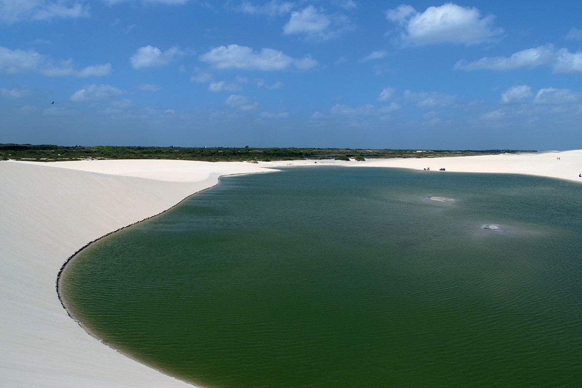 337 PRD Turismo De boa na lagoa Lagoa do Paraíso Jericoacoara (CE) (Foto: Getty Images)