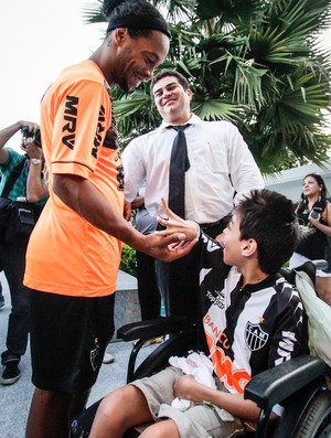 Ronaldinho Gaúcho, Atlético-MG, treino, Cidade do Galo (Foto: Bruno Cantini / Site Oficial do Atlético-MG)