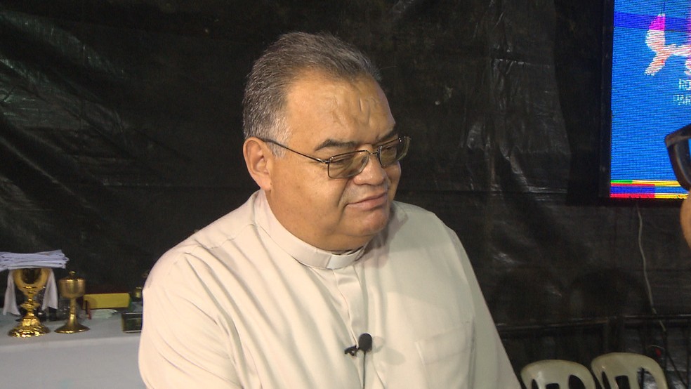  Dom Manoel Delson avalia a Romaria como um ato de extrema importância para o momento turbulento que o Brasil vive — Foto: TV Cabo Branco
