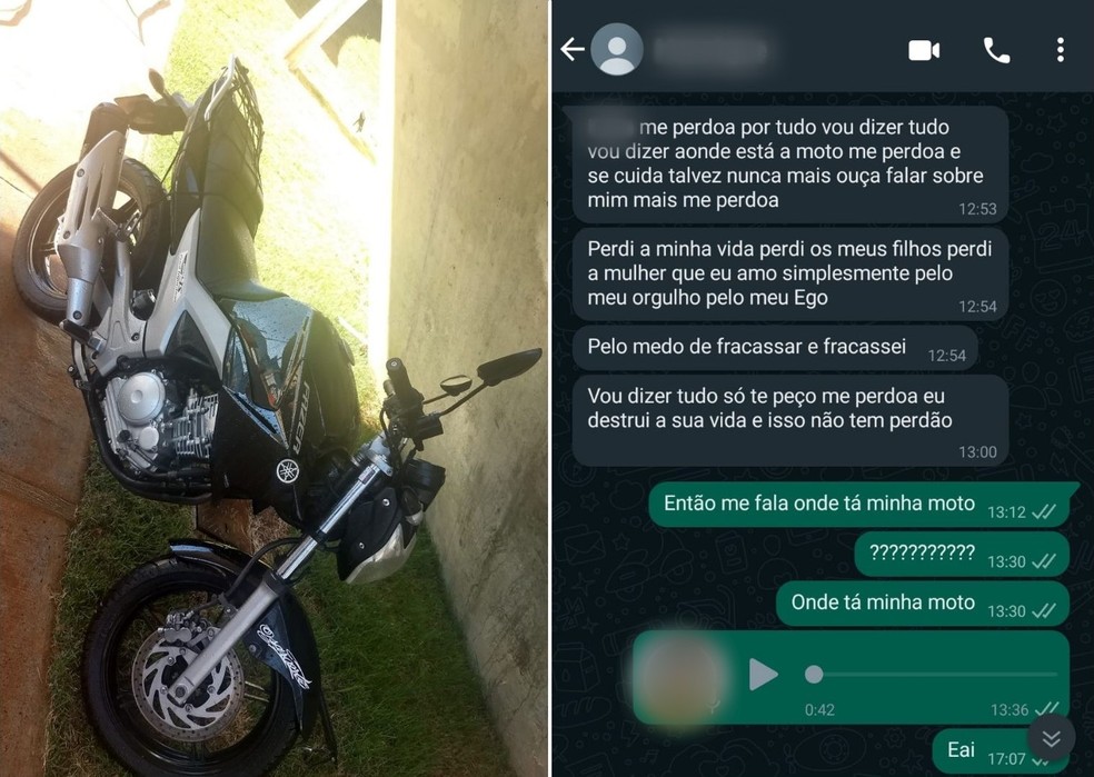 jovem ex noivo moto - Jovem que deu queixa após noivo fugir do casamento calcula prejuízo de R$ 10 mil com festa cancelada