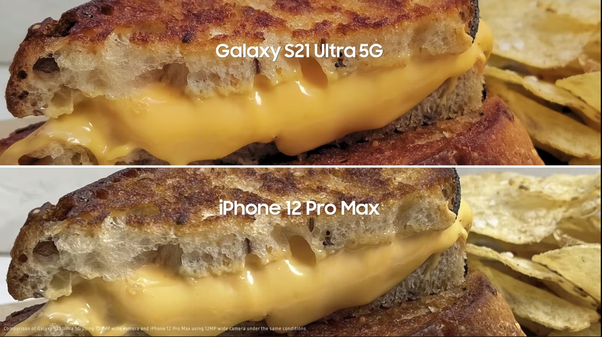 Samsung 'debocha' do iPhone 12 Pro Max em propaganda