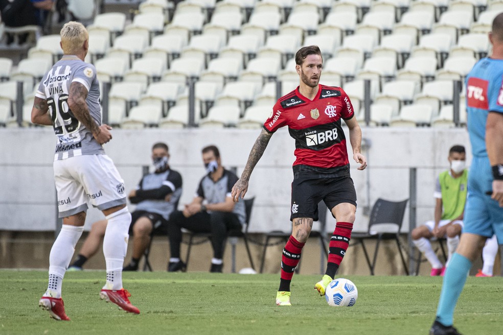 L&eacute;o Pereira Flamengo &mdash; Foto: Alexandre Vidal / Flamengo