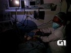 Paciente é atendido com respirador manual durante apagão no RN