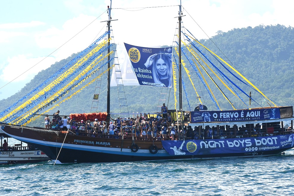Angra dos Reis começa 2023 com procissão marítima — Foto: Divulgação/Prefeitura de Angra dos Reis