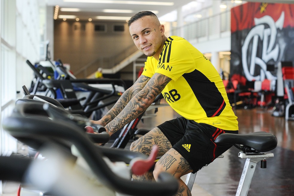 Everton Cebolinha, Flamengo &mdash; Foto: Marcelo Cortes/Flamengo