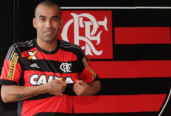 Emerson Sheik apresentação Flamengo (Foto: Reprodução/ Twitter)