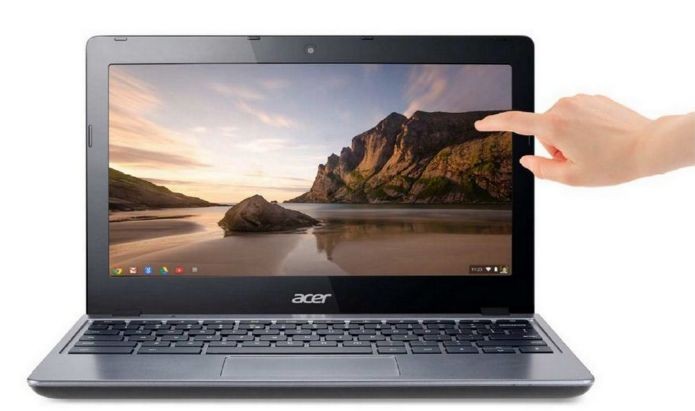 Lá fora, a Acer faz mais sucesso com seu C7209, Chromebook touch (Foto: Divulgação)