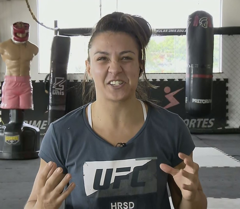 Amanda Ribas fala da expectativa para luta em Abu Dhabi pelo UFC — Foto: Reprodução/EPTV 