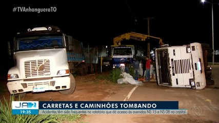 Motoristas reclamam de acidentes na rotatória entre as avenidas NS-15 e NS-08