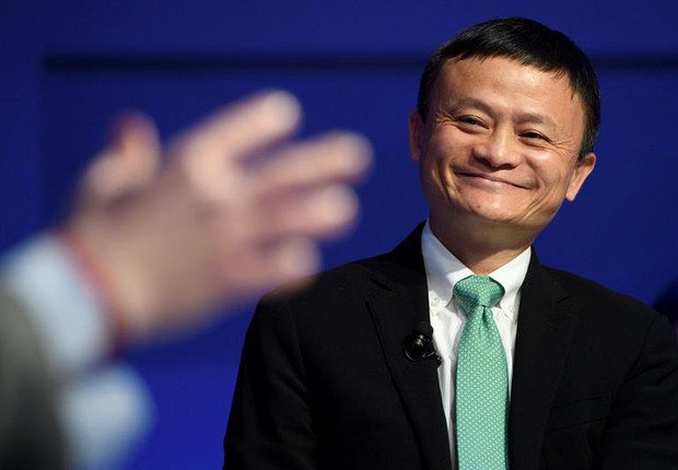 Jack Ma em Davos (Foto: EFE/LAURENT GILLIERON)
