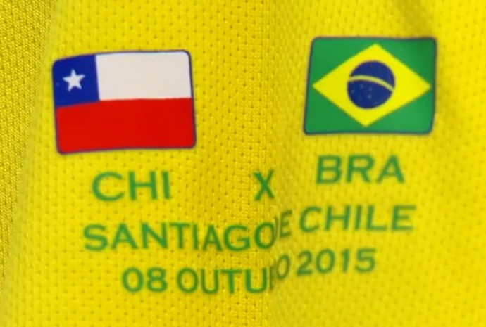 Nova camisa seleção Brasil Chile