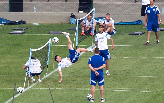 Messi Treino Argentina (Foto: Agência AP ) Messi Treino Argentina (Foto: Agência AP )