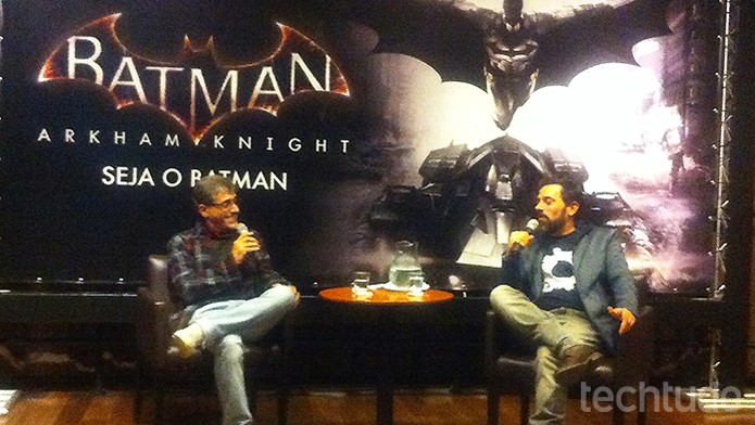 Ettore Zuim, dublador do Batman, participa de bate papo com f?s e imprensa (Foto: Monique Alves/TechTudo)