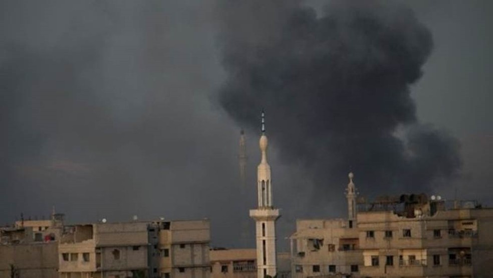 Mais de 600 pessoas foram mortas nas últimas semana na região leste de Ghouta (Foto: AFP)