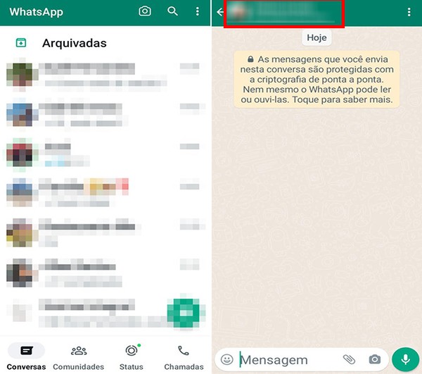 WhatsApp realiza nova atualização para usuários  — Foto: Reprodução/Flávia Fernandes