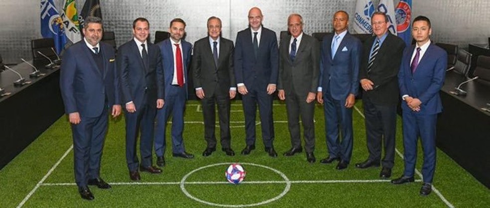 Liderada Por Presidente Do Real Madrid Associacao Mundial De Clubes E Fundada Em Reuniao Na Fifa Futebol Internacional Ge