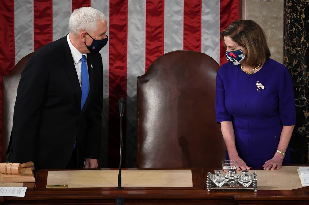 Pence Rejeita Invocar 25ª Emenda E Pede A Presidente Da Camara Dos Eua Que Evite Acoes Que Dividam O Pais Mundo G1