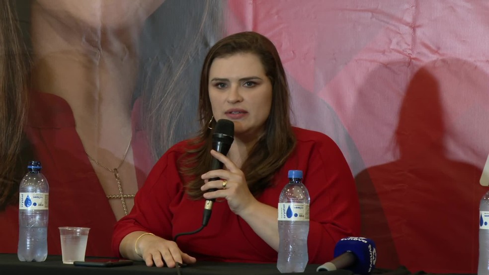 Marília Arraes (Solidariedade), candidata a governadora de Pernambuco — Foto: Reprodução/TV Globo