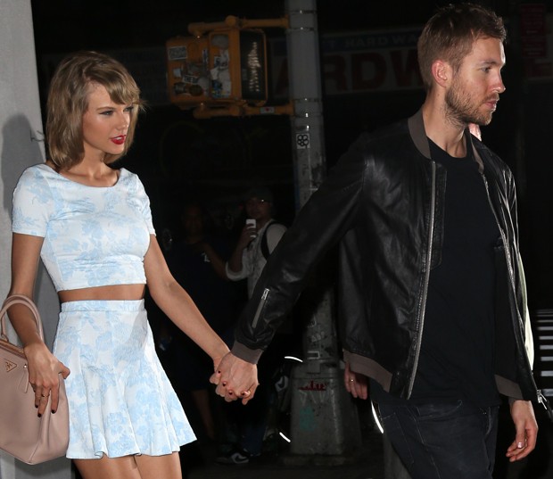 Taylor Swift e Calvin Harris (Foto: INF/The Grosby Group)